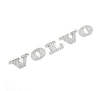 Car Emblem for Volvo EX30 Cross Country 2025, Sparkling Rhinestone Emblem Decoration Metal Sticker Bumper Trunk Auto Emblem Self-Adhesive Bling Car Styling Accessories,Silver