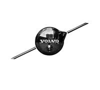 Car Emblem for Volvo S60 2024, Car Badge Emblem Decal Stickers ABS Stickers with Logo Auto Front Grille Tuning Accessories,Black