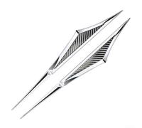 Car Emblem Logo Badge for Polestar 2 2019-2024, Badge Decals Front Grille Replacement Emblem Front and Rear Trunk Logo Car Accessories,E