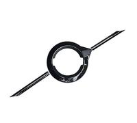 Car Emblem Logo Badge for Volvo XC90 2020-2025, Badge Decals Front Bonnet Logo Trunk Decorative Badge Self adhesive Emblem Tuning ABS Car Parts,Black-No camera