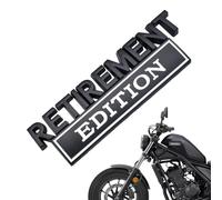 Car Emblem - Retirement Edition Car Decals | 3D Metal Sticker for Truck SUV Tailgate Upgrade Bumper Decoration Hood Trunk Door