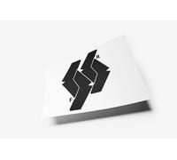Car Emblem Vinyl Wrap Kit Front & Rear Badge Sticker Set Carbon Fibre (Black) MK3 2006-2009