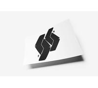 Car Emblem Vinyl Wrap Kit Front & Rear Badge Sticker Set Carbon Fibre (Black) MK3 2009-2016