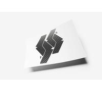 Car Emblem Vinyl Wrap Kit Front & Rear Badge Sticker Set Carbon Fibre (Silver) MK3 2006-2009