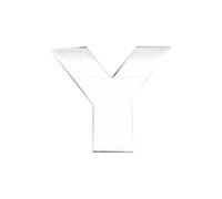 Car Emblems & Badges 3D Letter,Car Emblem Letters Sticker | Automotive Decals Waterproof Bumper Stickers,Durable Alphabet Decals Pair