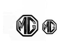 Car Emblems for MG HS 2018-2023,Logo Car Badge Emblem Front Hood Trunk Badgear Front Grille Badge Rear Emblem Waterproof Car Styling & Body Fittings,Black