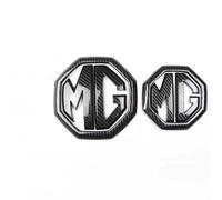Car Emblems for MG HS 2018-2023,Logo Car Badge Emblem Front Hood Trunk Badgear Front Grille Badge Rear Emblem Waterproof Car Styling & Body Fittings,carbon fibre