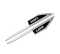 Car Emblems for Mitsubishi L200,3D Badge Logo Decorations Sticker Decals Sign Decor Waterproof Durability Anti Scratch Styling Body Fittings,Black