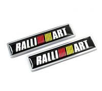 Car Emblems for Mitsubishi Ralliart Eclipse ASX Lancer Galant, Waterproof Emblem Front Rear Grill Badge Hood Trunk Replacement Letters Logo Sticker, Car Tuning Styling Accessories,B