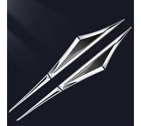Car Emblems For Nissan Qashqai, Waterproof Door Side Wing Badges Decals Self-Adhesive Logo Badge Body Styling Decorative Accessories,A/Silver-Black