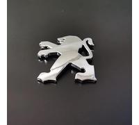 Car Emblems for Peugeot 107 2008-2014,Metal Logo Badge Original Quality Badge Decal Selfadhesive Emblem Sticker 3D Emblem Ornaments Car Accessories,Silver-A