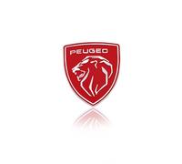 Car Emblems for Peugeot 107 308 306 106 206 208 307 407 3008 2008,Emblem Sticker Self Decorative Logo Badge Decal Front Bonnet Trunk Adhesive Tuning Body Styling Fittings Parts,Red