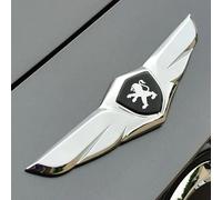 Car Emblems, for Peugeot 3008 Hood Trunk Emblem Front Grille Replacement Emblem Front and Rear Trunk Waterproof Car Styling Body Fittings