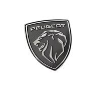 Car Emblems for Peugeot 508L 4008 5008 308 2008,Emblem Sticker Self Decorative Logo Badge Decal Front Bonnet Trunk Adhesive Tuning Body Styling Fittings Parts,Black