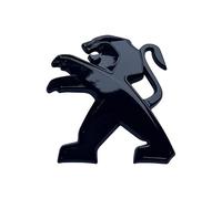 Car Emblems for Peugeot RCZ 2010-2015,Aluminium Alloy Car Badge Emblem Front Hood Trunk Badgear Front Grille Badge Rear Emblem Waterproof Car Styling & Body Fittings,Black-6.6CM