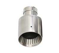 Car End Pipe Tail 1Piece Stainless Steel Car Exhaust Tip For System Pipe Universal For VW For GTI MK7 For Golf7 Nozzle 60MM 63mm Exhaust Pipe