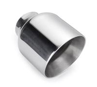Car End Pipes 1/2Piece 63mm-101mm Universal Car Exhaust Muffler Pipe Dual Wall Tips Stainless Steel Tailpipe(1pc)