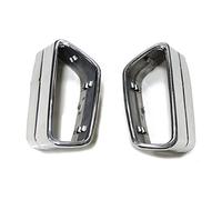 Car End Pipes 1 Pair For BMW G30 G31 528 530 525 2018-2021 Stainless Steel Car Rear Exhaust Cover Muffler Pipe Cover Trim Tail Throat Frame Tailpipe(Silver)