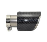 Car End Pipes 1 Pcs Universal Car Carbon Fibre Stainless Steel Sand Blast Twill Glossy Muffler Exhaust Nozzle Tip End Pipes(60mm-76mm)