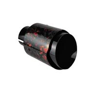 Car End Pipes 1 Pcs Universal Car Forged Carbon Fibre Stainless Steel Silencer Glossy Muffler Exhaust Nozzle Tip(Red 60mm-101mm)