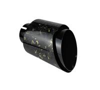 Car End Pipes 1 Pcs Universal Car Forged Carbon Fibre Stainless Steel Silencer Glossy Muffler Exhaust Nozzle Tip(Gold 76.2mm-101mm)