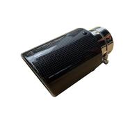 Car End Pipes 1 Piece Automotive Universal Stainless Steel Exhaust Pipe Muffler Carbon Fiber Trim Tail Pipe Exhaust Tip Exhaust Tip Exhaust Tailpipe(60mm IN-89mm OUT)