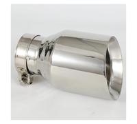 Car End Pipes 1 Piece Exhaust Exhaust Tip Stainless Steel Universal Tail Pipe Decoration Nozzles Stainless Muffler Tail Tips Tail Pipe Exhaust Pipe Cap(IN 63MM OUT 114MM)