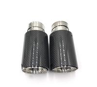 Car End Pipes 1 Piece Performance Glossy Carbon Exhaust Tips For Universal Style For M2 For M3 For M4 For M5 For M6 Carbon Nozzles Tails Modification