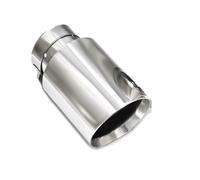 Car End Pipes 1 Piece Universal Exhaust Tip 304 Stainless Steel Car Muffler Tailpipe Oblique Mouth 63mm Inlet Tips Tailpipe(ID63MMOD114MM)