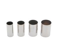 Car End Pipes 100MM Length Universal Stainless Steel 304 Pipe Straight Multi-purpose Welding Materials Multiple Size Car Exhaust Intak Tailpipe(51MM)