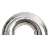 Car End Pipes 19/25/32/38/45/51/57/63/76Mm OD Butt Weld 180 Degree Return Bend 304 Stainless Pipe Fitting Connector Muffler Tail Pipe(19mm x 1.5mm)