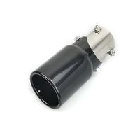 Car End Pipes 1PC Adjustable Exhaust Tip Stainless Steel Decoration 38-54mm Screw 55-60mm Weld Exhaust Muffler(Black)