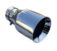 Car End Pipes 1PC Univer salsmooth Stainless steel tail throat large diameter Caraccessori Muffler tailpipe Tip Exhaust Tube Pipe(63-76mm)