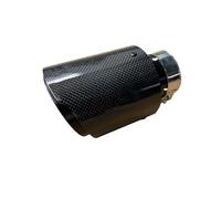 Car End Pipes 1Pcs Automotive Universal Carbon Fiber Exhaust Tip Stainless Steel Muffler Gloss Single Outlet Exhaust Nozzle Exhaust Tube Pipe(51-89mm)
