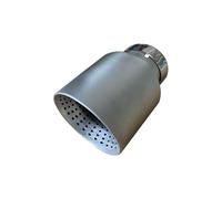 Car End Pipes 1Pcs Automotive Universal Single-outlet Stainless Steel Sandblast Exhaust Nozzle Matte Exhaust Tip(63mm IN-89mm OUT)