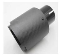Car End Pipes 1pcs Carbon Fiber Matt Black Stainless Steel Universal Exhaust Pipe Tip Tailtip Car Exhaust Muffler Tail Pipe Exhaust Pipe Cap(63MM IN-101MM OUT)