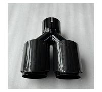 Car End Pipes 1PCS For BMW For E46 E90 E60 Cars Accessories Carbon Fiber Dual Exhaust Tips Tailpipe Muffler Tip Auto Tools Tail Tube(ID 54MM-OD 101MM)