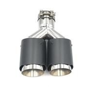 Car End Pipes 1Pcs Multi-Size Carbon Fiber Muffler Tip Dual Exhaust Tip Universal Stainless Exhaust Pipe Muffler Tip Tail Pipe Exhaust Pipe Cap(76MM IN-101MM OUT)