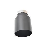 Car End Pipes 1piece 304 stainless steel Matte Black Exhaust Muffler Car auto parts Modified Tip tail accessories End Pipes(IN51-OUT101)