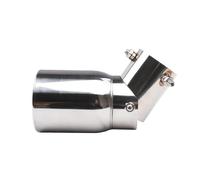 Car End Pipes 1Piece Car Stainless Steel Exhaust Tip 63mm/3.5"89mm Adjustable Universal Fit For Single Rolled Exhaust Pipe Tip Exhaust Tailpipe
