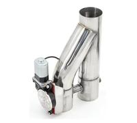 Car End Pipes 2.0 Inch 2.5 Inch 3 Inch Stainless Steel Doubled Valve Pipe Muffler Cut Out Bypass Exhaust Trim Down Tube Exhaust Tips(3 inch(76mm))