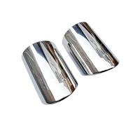 Car End Pipes 2pcs Car Exhaust Pipe Chrome Stainless Steel Muffler Tip For Q7 2006 2007 2008-2013 AUTO Accessories Exhaust End Pipe Muffler Tip(Silver)