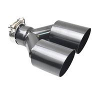 Car End Pipes 304 stainless steel automotive parts universal import dual rear exhaust tailpipe electrophoresis muffler outlet tip Tail End Pipe(60-76MM)