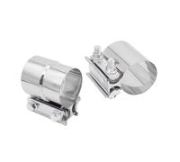 Car End Pipes 304 Stainless Steel Sleeve Coupler 2" 2.25" 2.5" 2.75" 3" Universal for Muffler Pipe 51 57 63 76mm(51MM)