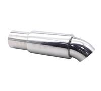 Car End Pipes 51mm Variable Exhaust Tip Muffler Tail Pipe Silver Stainless Steel For Car Accessries Universal Turbo Sound Tail Pipe Exhaust Pipe Cap