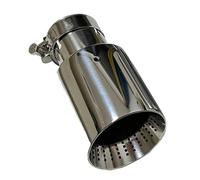 Car End Pipes 89mm 101mm 114mm Size 1pcs Exhaust Pipe Stainless Steel Tail Throat Horn Outlet Hole Large Diameter Tail Pipe Exhaust Pipe Cap(70mm-101mm)