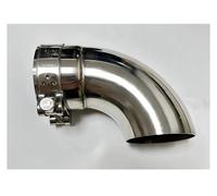 Car End Pipes Auto Parts Exhaust Pipe Suppressor Stainless Steel Exhaust Outlet Elbow Connection Tail Pipe Exhaust Pipe Cap(57mm)