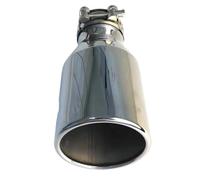 Car End Pipes Automobile muffler modified tail pipe large caliber 114 universal tail throat oblique exhaust head slight End Pipes(60MM IN-101MM OUT)