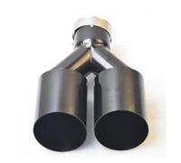 Car End Pipes Automotive Parts Universal Import Dual Rear Exhaust Tailpipe Electrophoresis Muffler Outlet Tip 304 Stainless Steel Exhaust Tube Pipe(57-89MM)