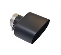 Car End Pipes Automotive parts universal matte black 6.9 inch flat oval large diameter 150mm muffler outlet tip End Pipes(60MM IN- 150MM OUT)